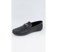 Brave Soul PU Loafers - Black - 8 - Black