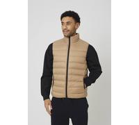 Brave Soul Men's Quilted Padded Gilet in Stone | Size: Small Brave Soul Stone S