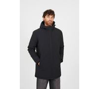 Brave Soul Men's Quilted Soft Shell Hooded Parka Jacket in Black | Size: Large Brave Soul Black L