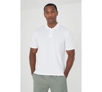 Brave Soul Men's Short Sleeve Polo Shirt in White | Size: Medium Brave Soul White M
