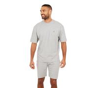 BRAVE SOUL Mens Short Sleeve T-Shirt and Shorts Set 2-Piece Summer Outfit for Everyday Comfort, Grey Colour, Size- M