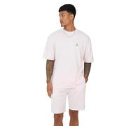 BRAVE SOUL Mens Short Sleeve T-Shirt and Shorts Set 2-Piece Summer Outfit for Everyday Comfort, Pink Colour, Size- XXL