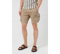 Brave Soul Mens Stone Cotton Twill Chino Cargo Shorts - Size Large