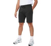 BRAVE SOUL Mens Sweat Comfy Summer Fleece Jersey Baggy Jogging Shorts S-XXL, Black - Tarley, M