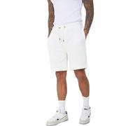 BRAVE SOUL Mens Sweat Comfy Summer Fleece Jersey Baggy Jogging Shorts S-XXL, Off-White - Tarley, S