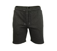 BRAVE SOUL Mens Sweat Fleece Training Shorts Summer Baggy Jogging Bottom Pants Dark Charcoal Marl