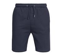 Brave Soul Men's Sweat Shorts, Bermuda Shorts, Fleece Shorts with Drawstring, Dark Blue - Blue - Small