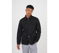 Brave Soul Men's Twill Button Through Jacket in Black | Size: Medium Brave Soul Black M
