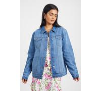 Brave Soul Oversized Denim Womens Jacket - - Size: 12