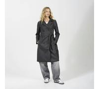 Brave Soul Oversized PU Double Breasted Mac - Brown - Brown - 8