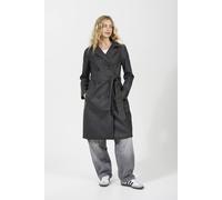 Brave Soul Oversized Pu Double Breasted Mac In Brown Brown 16