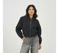 Brave Soul Oversized Sleeve Bomber Jacket - Black - Black - 8