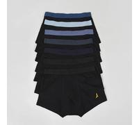 Brave Soul Pack of 7 Boxers with Embroidery Detail - Black - L - Black