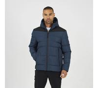 Brave Soul Padded Quilted Hooded Jacket - Blue - Blue - S