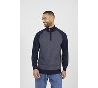 Brave Soul Quarter Zip Funnel Neck Mens Jumper -