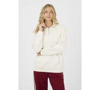 Brave Soul Women's Quarter Zip Funnel Neck Sweatshirt in Cream | Size: Large Brave Soul Cream L