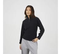 Brave Soul Quarter Zip Polar Fleece Sweatshirt - Black - Black - L