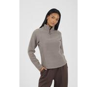 Brave Soul Quarter Zip Polar Fleece Sweatshirt In Brown Brown S
