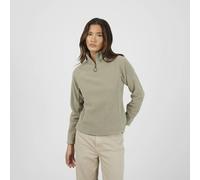 Brave Soul Quarter Zip Polar Fleece Sweatshirt - Pale Green - Pale Green - S