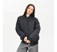 Brave Soul Quilted Bomber Jacket - Black - Black - 8