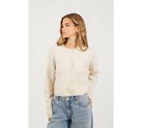 Brave Soul Raglan Sleeve Soft Knit Cardigan In Stone Stone L
