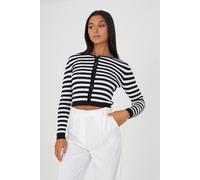 Brave Soul Ribbed Knitted Cardigan In Ivory Ivory L