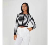 Brave Soul Ribbed Knitted Cardigan - Ivory - Ivory - L