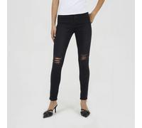 Brave Soul Women's Ripped Skinny Jeans in Black | Size: 12 Brave Soul Black 12