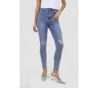 Brave Soul Ripped Skinny Jeans In Light Blue Light Blue 10
