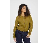Brave Soul Women's Round Neck Jersey Knit Cardigan in Olive | Size: Small Brave Soul Olive S