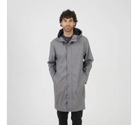 Brave Soul Rubberised Hooded Parka Style Jacket - Grey - Grey - M