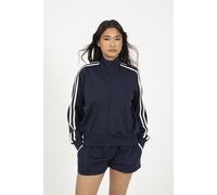 Brave Soul Womens Selma Stripe Sweatshirt Navy XS
