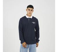 Brave Soul Solid Colour Rugby Shirt - Navy - Navy - XXL