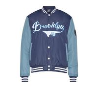 BRAVE SOUL Sponsor Baseball Varsity Jacket NAVY/BLUE (Large)