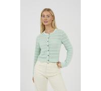 Brave Soul Stitch Detail Womens Crew Neck Cardigan - - Size: M