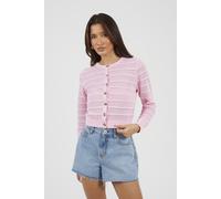 Brave Soul Stitch Detail Womens Crew Neck Cardigan - - Size: S