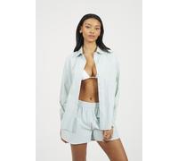 Brave Soul Striped Oversized Womens Long Sleeve Shirt - - Size: L