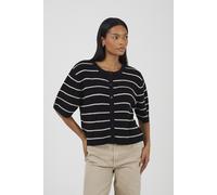 Brave Soul Striped Short Sleeve Womens Fisherman Cardigan - - Size: L