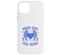 Brave Soul Teal Heart Awareness Case for iPhone 14 Plus