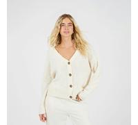 Brave Soul Textured Knit Cardigan - Cream - Cream - XS