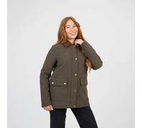 Brave Soul Twill Jacket with Cord Collar - Khaki - Khaki - 8