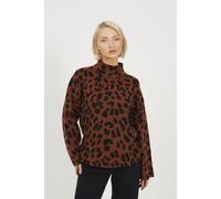 Brave Soul Womens Anders Animal Tunic Brown/Black S
