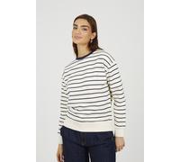 Brave Soul Classic Stripe Crew Neck Sweatshirt - Navy - Navy - S