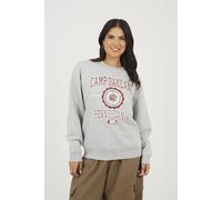 Brave Soul Crew Neck Graphic Print Sweatshirt - Grey - Grey - XL