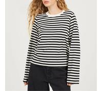 Brave Soul Womens Crew Neck Long Sleeve Striped Top Cotton