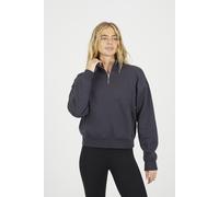 Brave Soul Funnel Neck Quarter Zip Sweatshirt - Charcoal - Charcoal - L