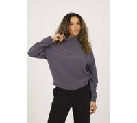 Brave Soul Women's Half Zip Polar Fleece Sweatshirt in Charcoal | Size: XL Brave Soul Charcoal XL