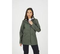 Brave Soul Women's Hooded Rain Mac in Khaki | Size: 12 Brave Soul Khaki 12