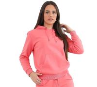 BRAVE SOUL Womens Hoodie with Adjustable Drawstring, Kangaroo Pocket Comfortable Fit and Soft Fleece Hoodie for Women, Coral Colour, S