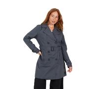 (12 UK, Charcoal) Brave Soul Womens/Ladies Brandy Mackintosh